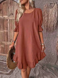 Sally | Elegante Rimpel Zomerjurk