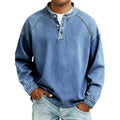 Nolan | Vintage Staande-Kraag Henley