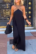 Carolina | Klassieke Vintage Schouder Maxi Jurk