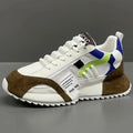 Sneakers Giuliano | Patchwork Multicolor in Suède en Leer