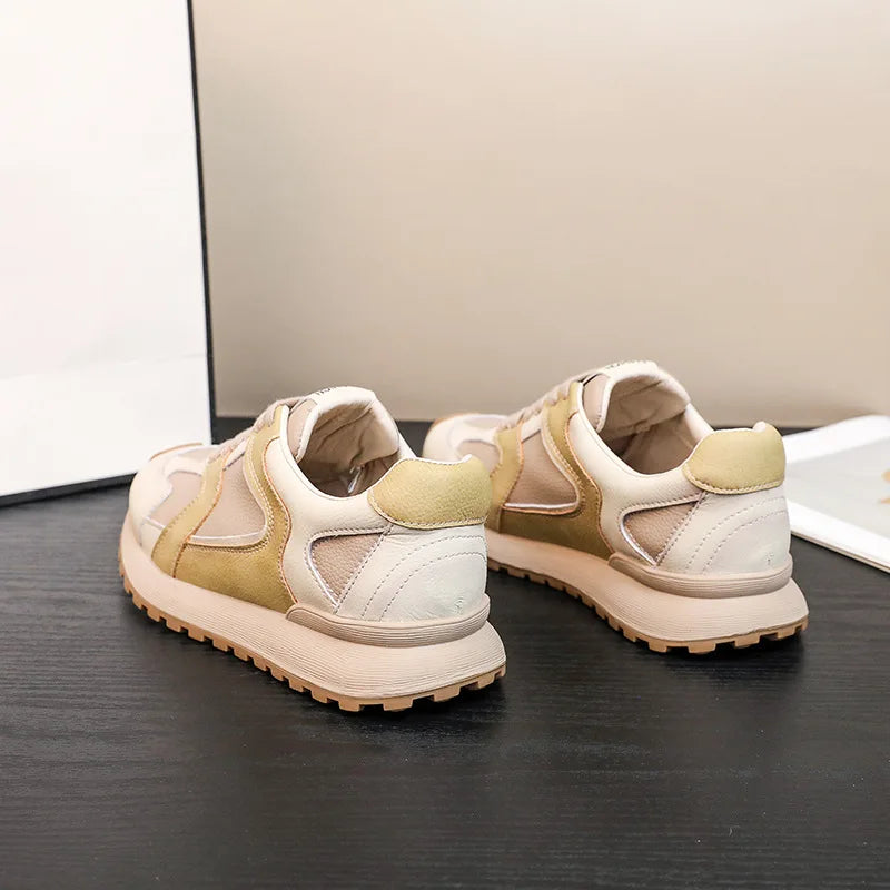 Sneakers Giulia | Retrò in Suède Patchwork