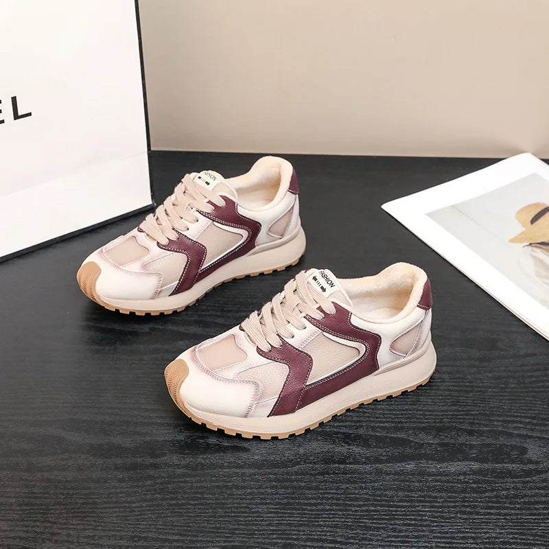 Sneakers Giulia | Retrò in Suède Patchwork