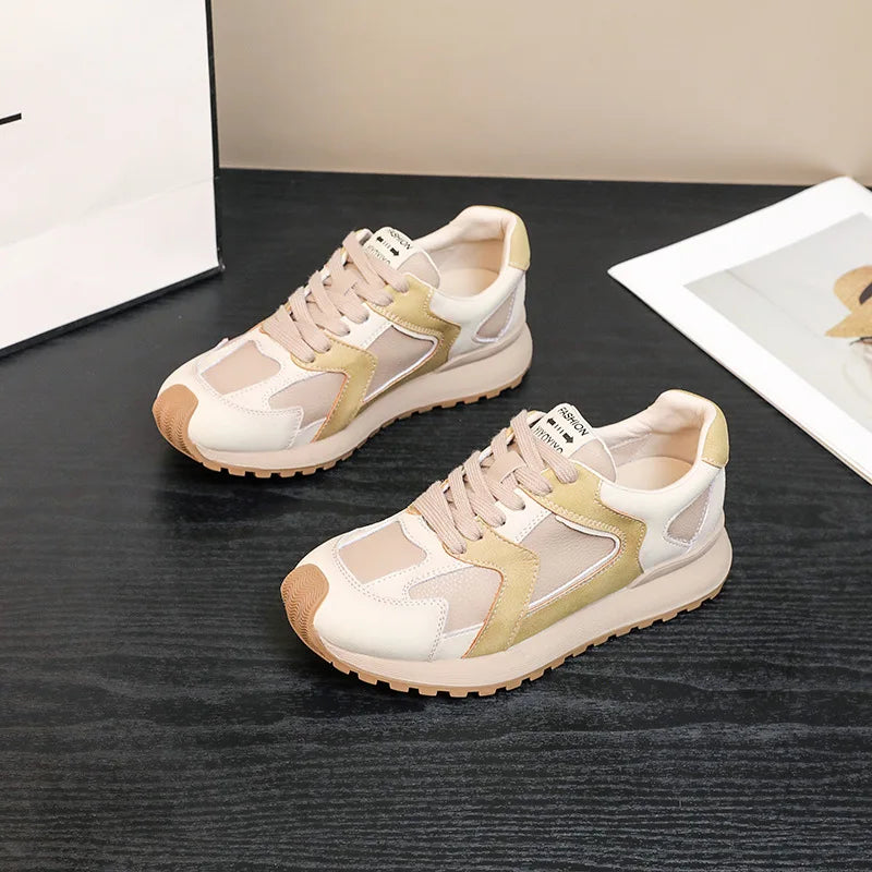 Sneakers Giulia | Retrò in Suède Patchwork