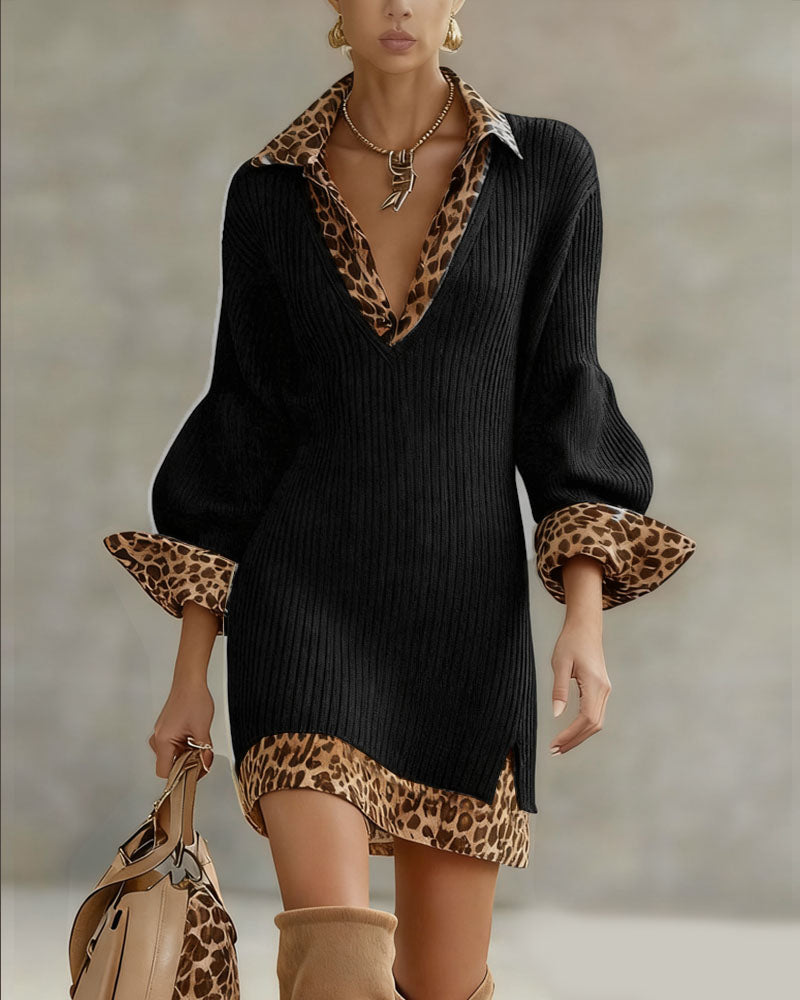 Laurena™ Elegante Luipaard Jurk