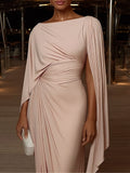 Melyssa™ Geplooide Drapé Maxi Jurk