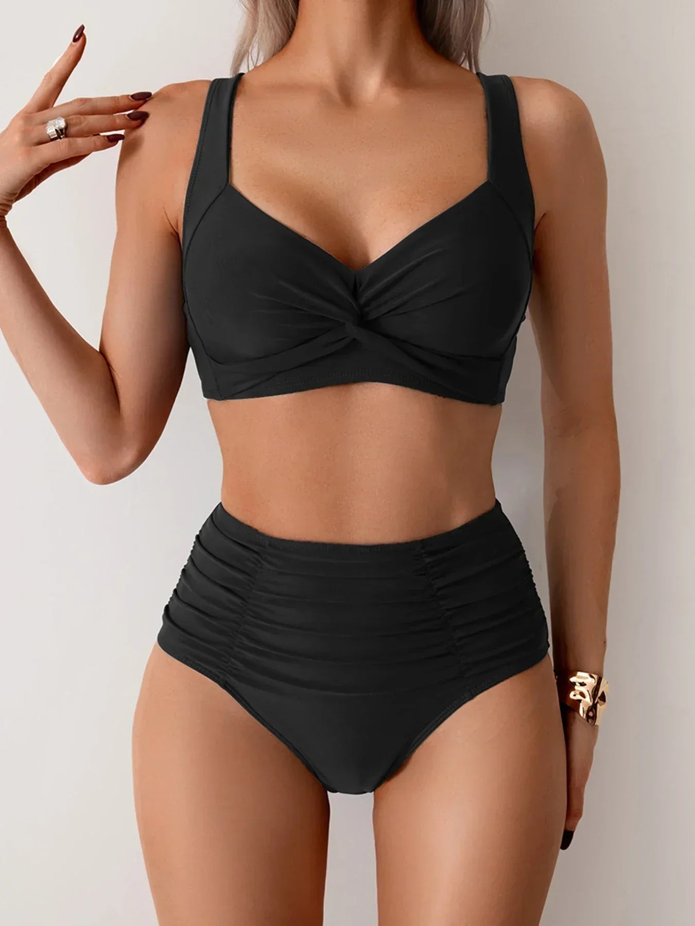 Luna | Klassiek Hoge Taille Bikini Set