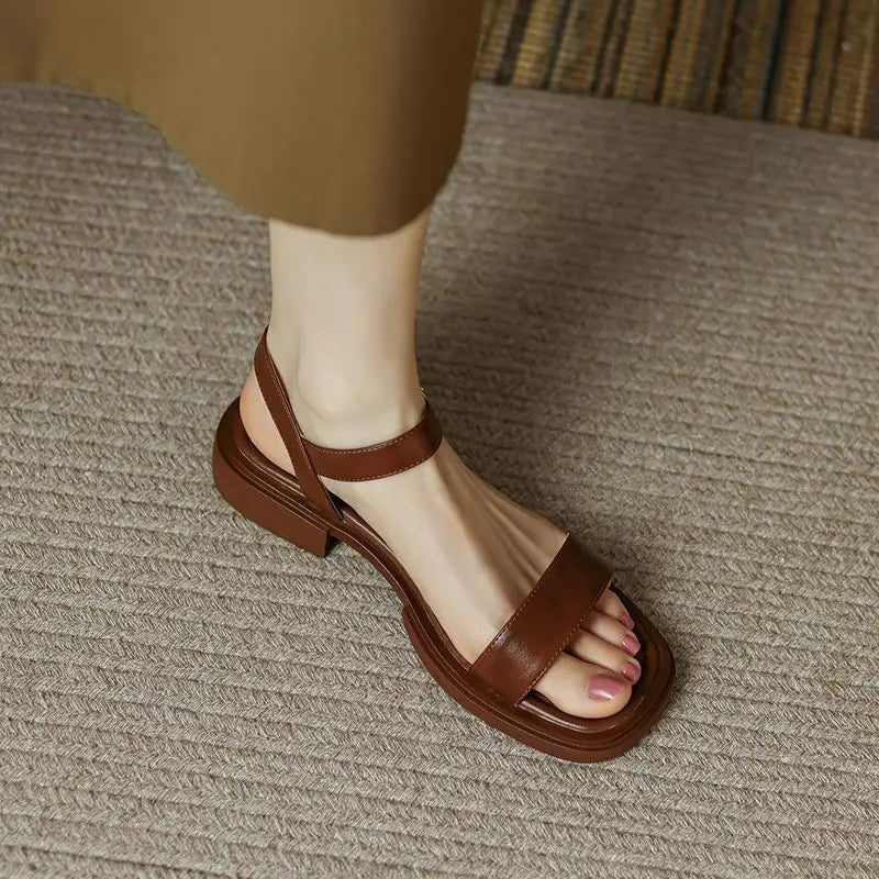 Vivienne™ Leren Sandalen