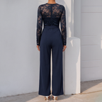 Phyllis™ Kanten Bell Sleeve Jumpsuit