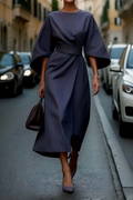 Grace | Elegante Midi-jurk met Tailleband