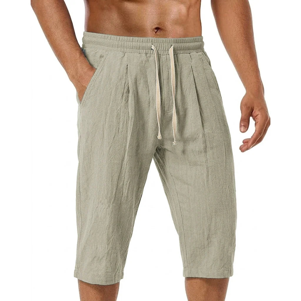Mario | Luxe Plissé Bermuda voor Heren