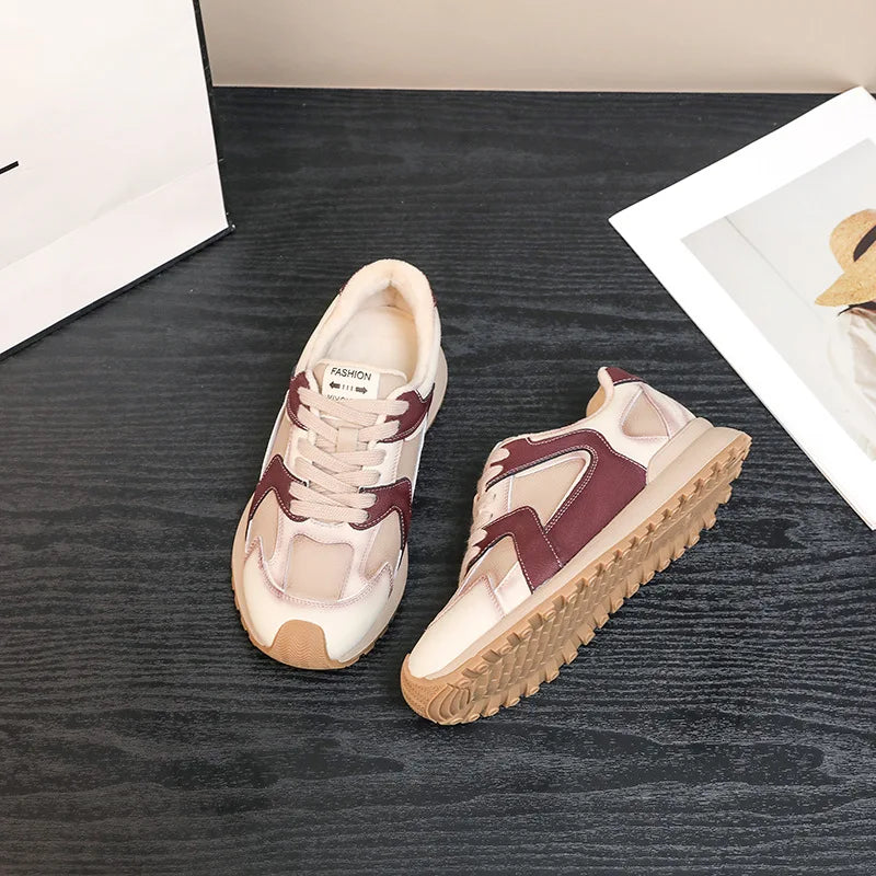 Sneakers Giulia | Retrò in Suède Patchwork