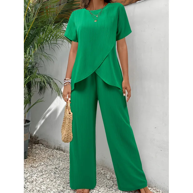 Lorrina™ Elegante Zachte Twee-Piece Set