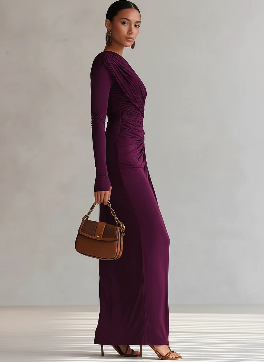 Rhianna™ Elegante Maxi Jurk + Mouw