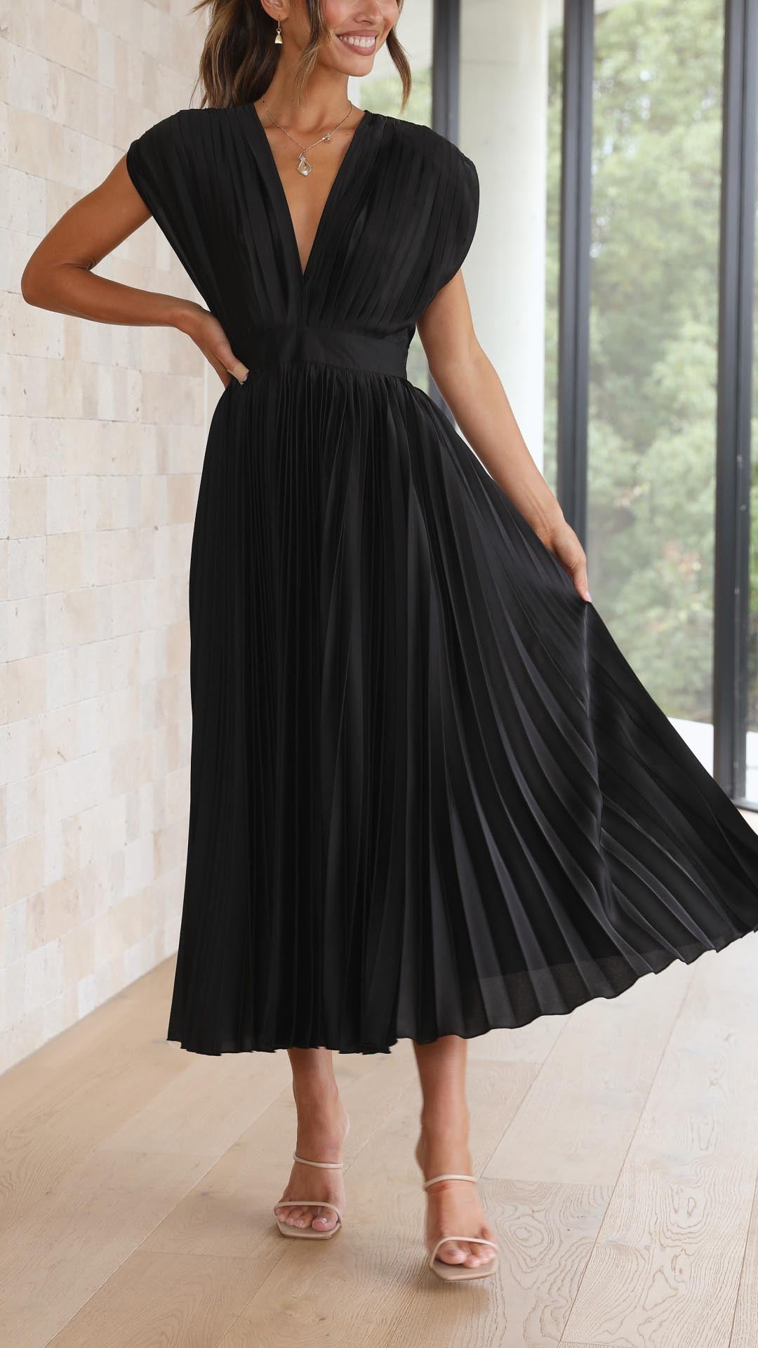Marla™ Elegante Plissé Jurk