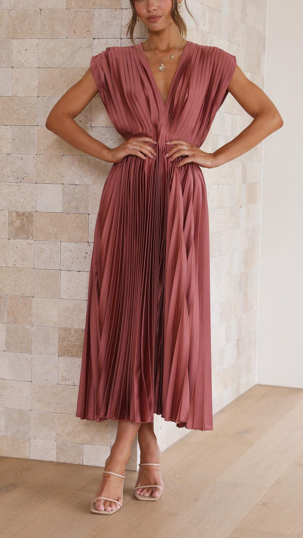 Marla™ Elegante Plissé Jurk