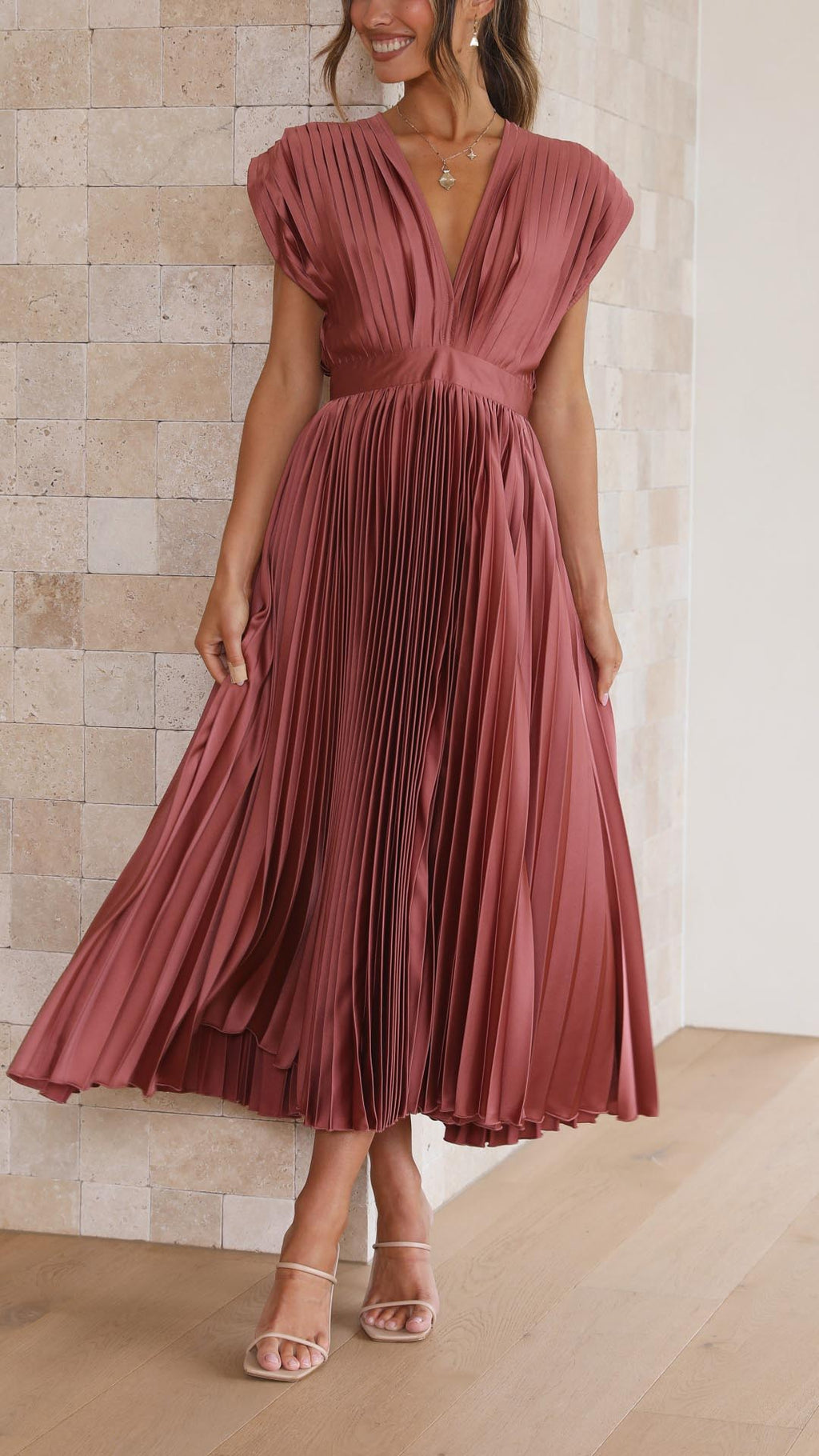 Marla™ Elegante Plissé Jurk
