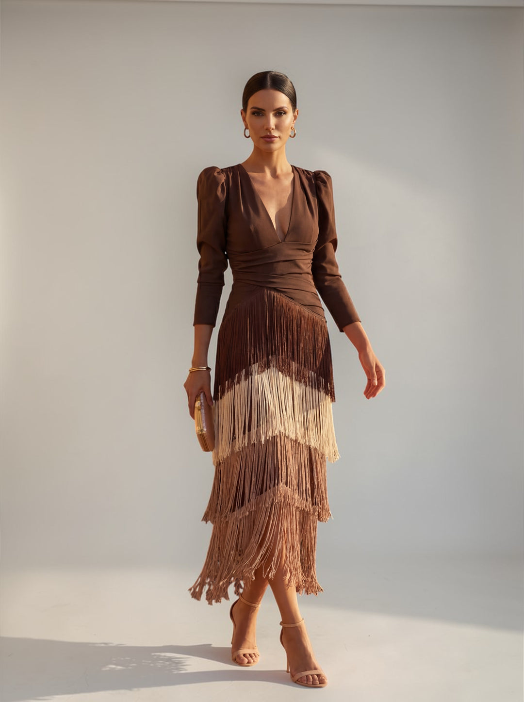 Regina™ Elegante Franje Jurk