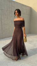 Zella™ Elegante Off-Shoulder Jurk