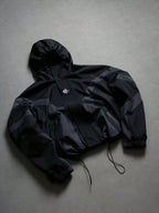 Korte Oversized Windjas met Capuchon