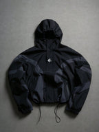 Korte Oversized Windjas met Capuchon