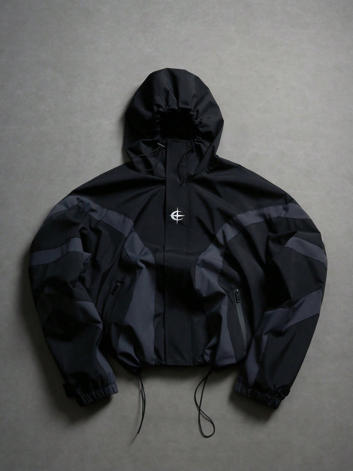 Korte Oversized Windjas met Capuchon
