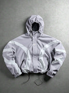 Korte Oversized Windjas met Capuchon