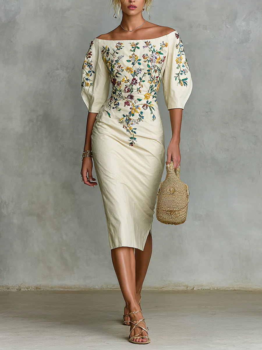 Joelle™ Off Shoulder Bloemenjurk