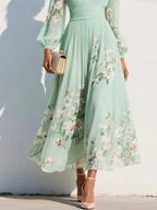 Odelia™ Bloemige Midi-Jurk