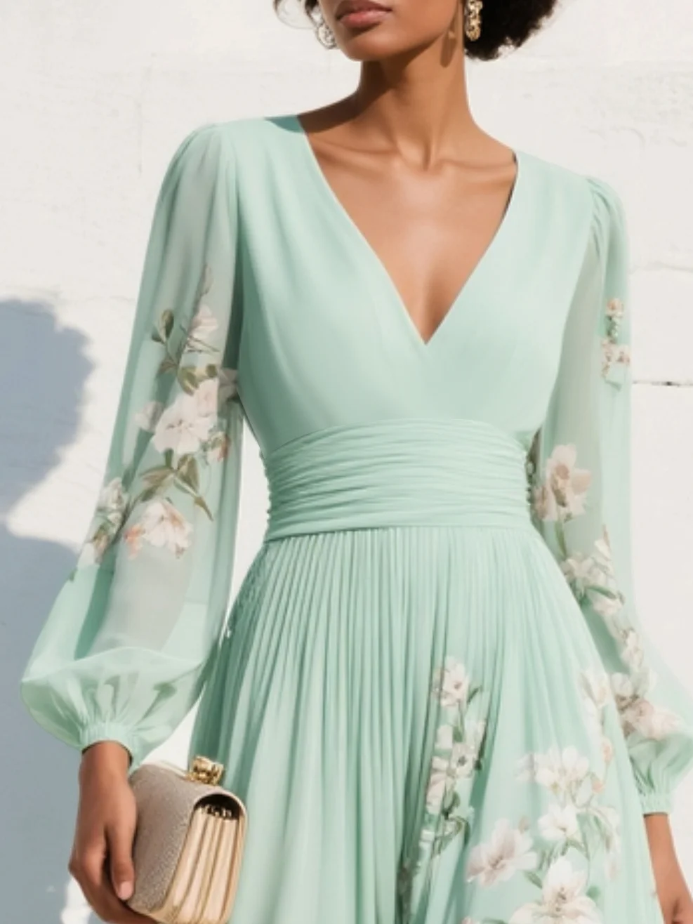 Odelia™ Bloemige Midi-Jurk