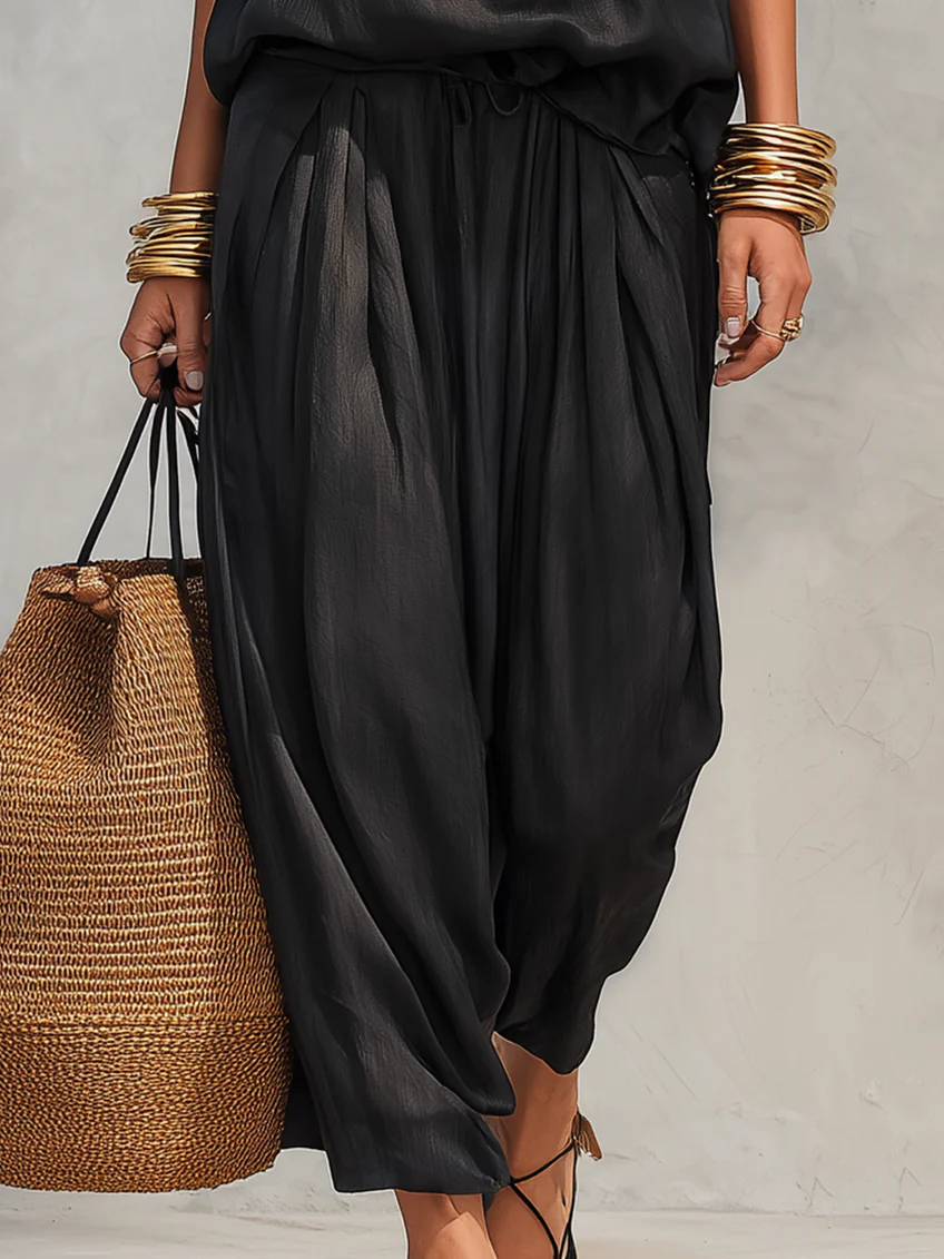 Eleanor | Gedrapeerde Mouwloze Tweedelige Set