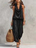 Eleanor | Gedrapeerde Mouwloze Tweedelige Set