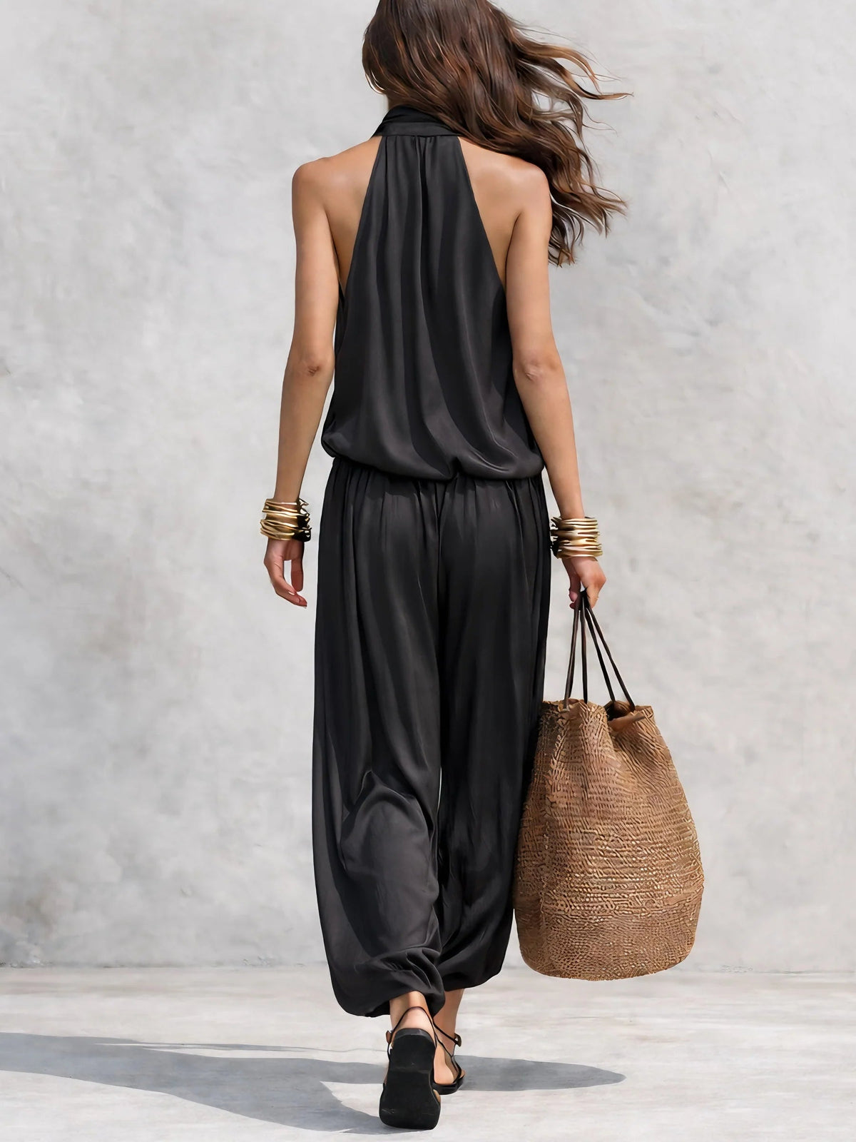 Eleanor | Gedrapeerde Mouwloze Tweedelige Set