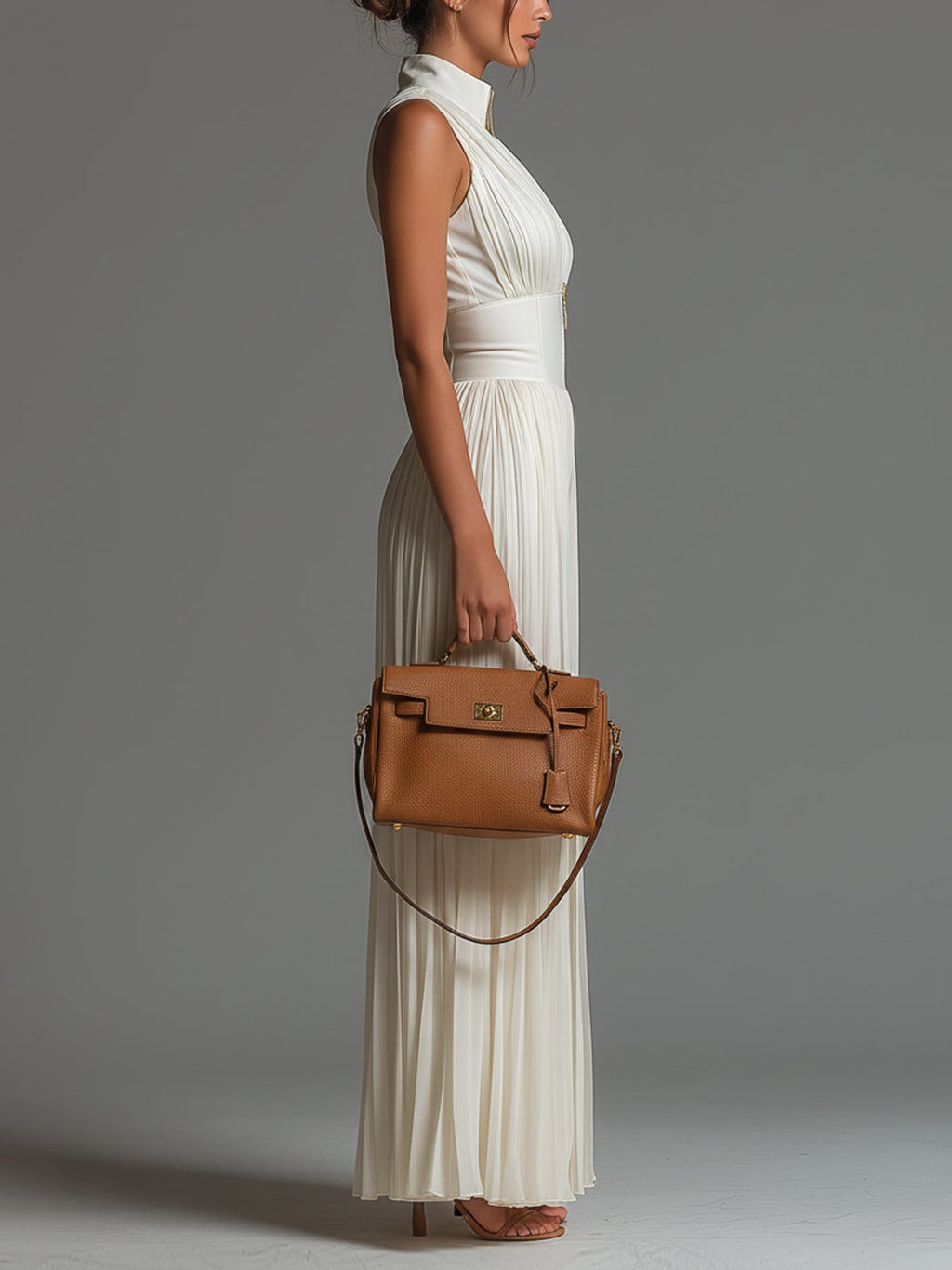 CLAIRE | WIT PLISSE CHIFFON JUMPSUIT