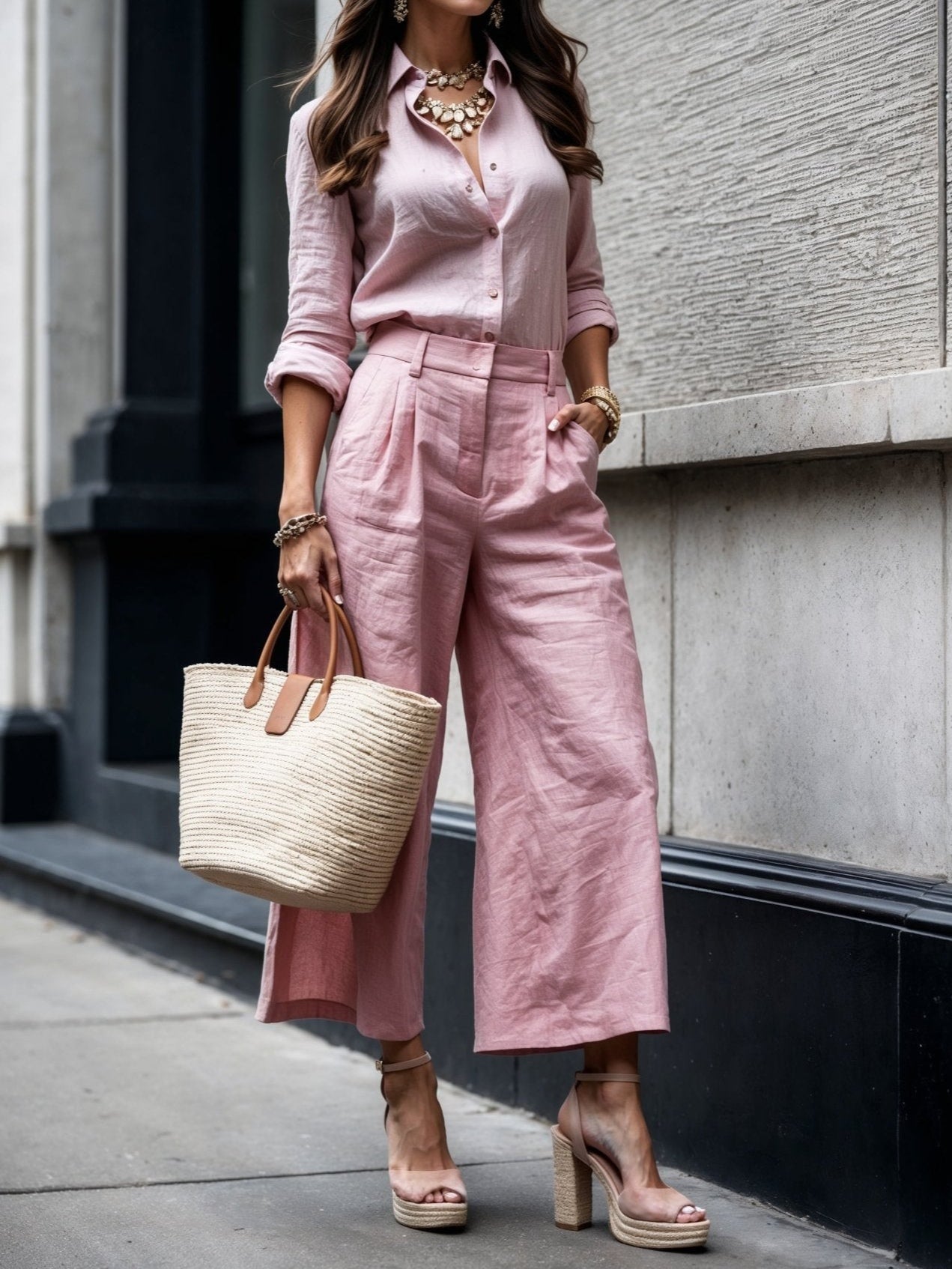 Nelle™ Elegante Shirt & Capri Set