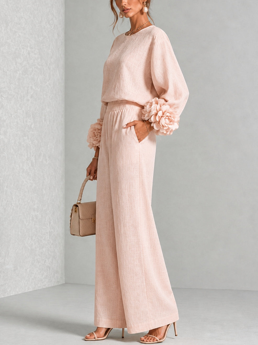 Yolanda™ Ruffle Cuff Twee-delig Set