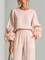 Yolanda™ Ruffle Cuff Twee-delig Set