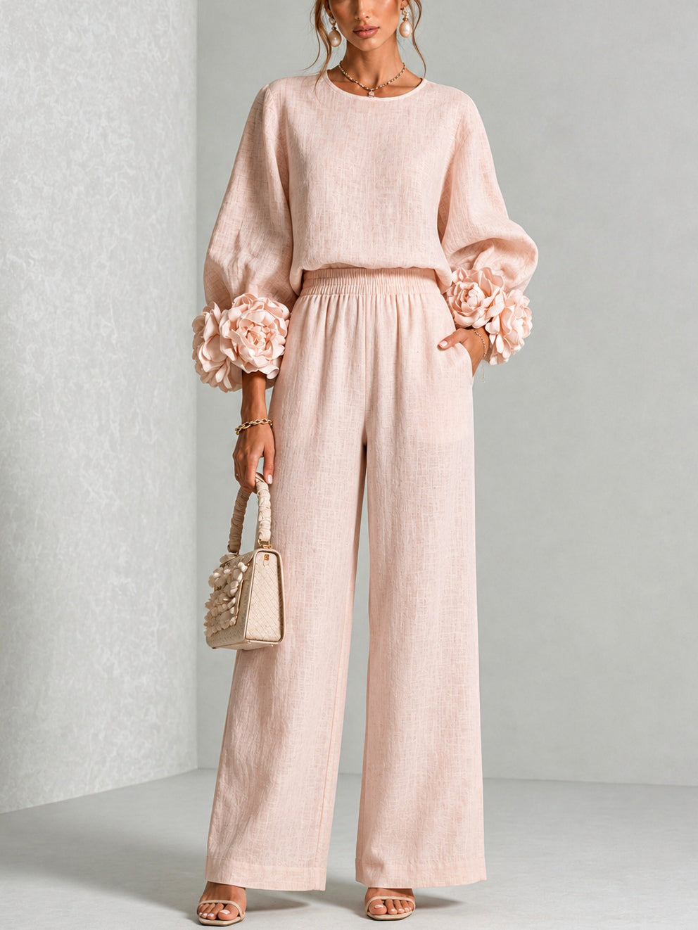 Yolanda™ Ruffle Cuff Twee-delig Set
