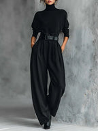 Jessica™ Elegante Top & Rechte Broek Set