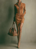 Millie™ Suede Ritsjurk