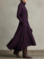 Sierra | Elegante Maxi Jurk met Hoge Hals