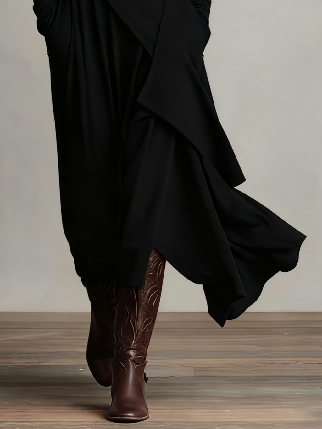 Katia™ Geplooide Maxi Jurk