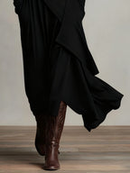 Katia™ Geplooide Maxi Jurk