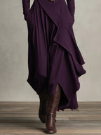 Katia™ Geplooide Maxi Jurk