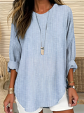 Madison | Klassieke Gestreepte Dagelijkse Blouse