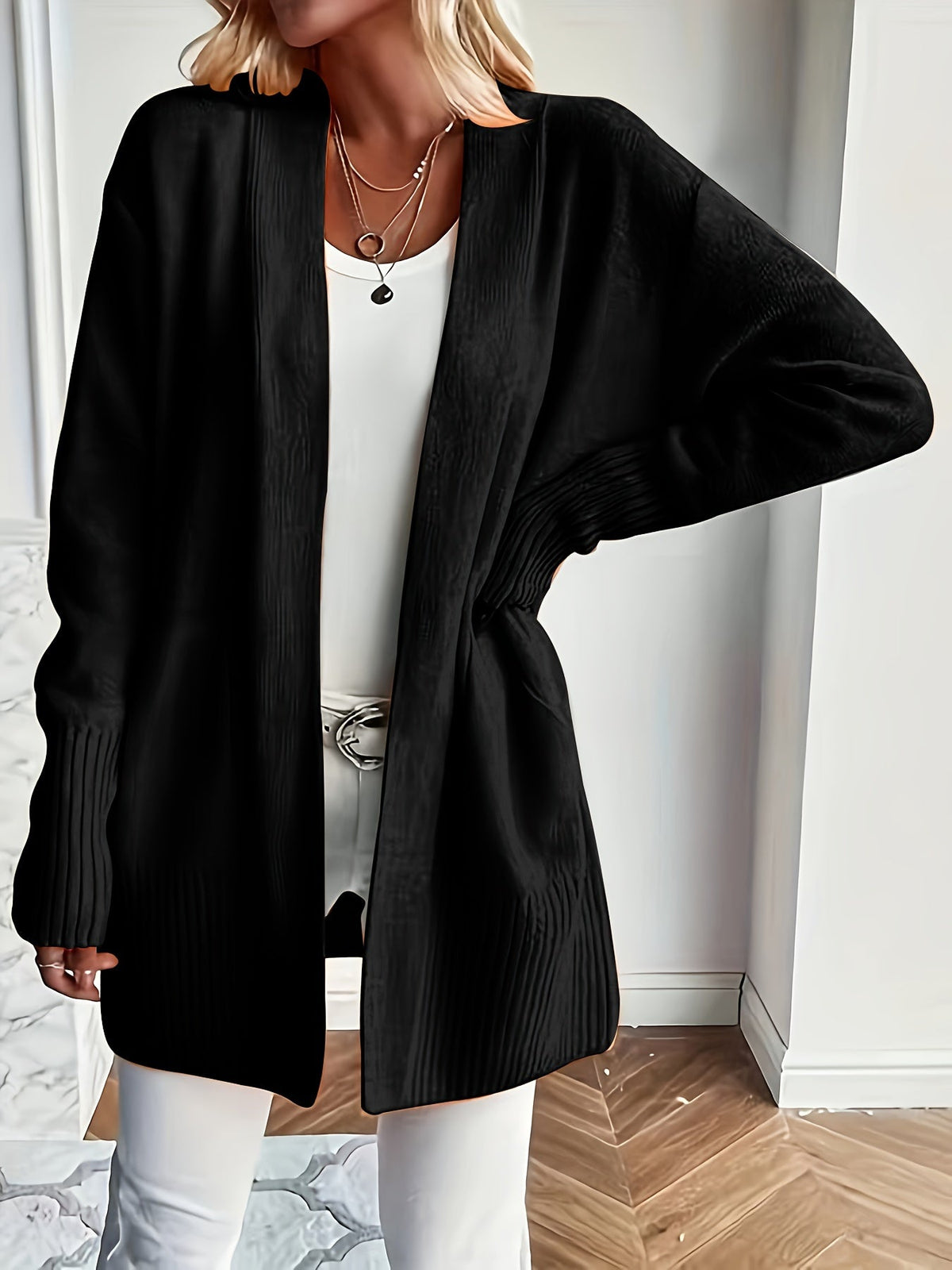 Charlotte | Gelaagde Open-Front Cardigan