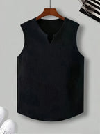 Damon | Ontspannen Split-Neck Tanktop