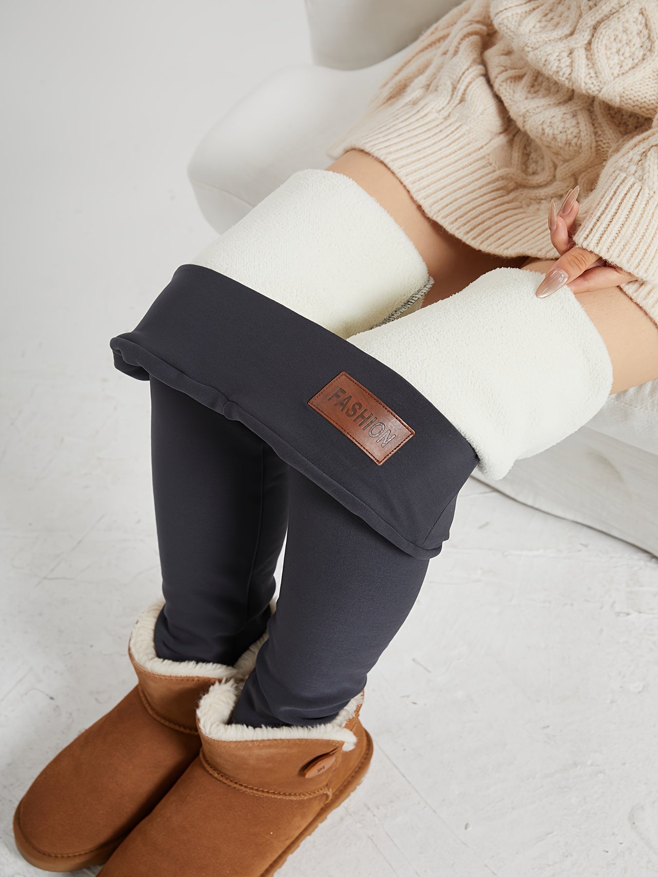 Thea | Hoge Taille Cozy Warme Leggings