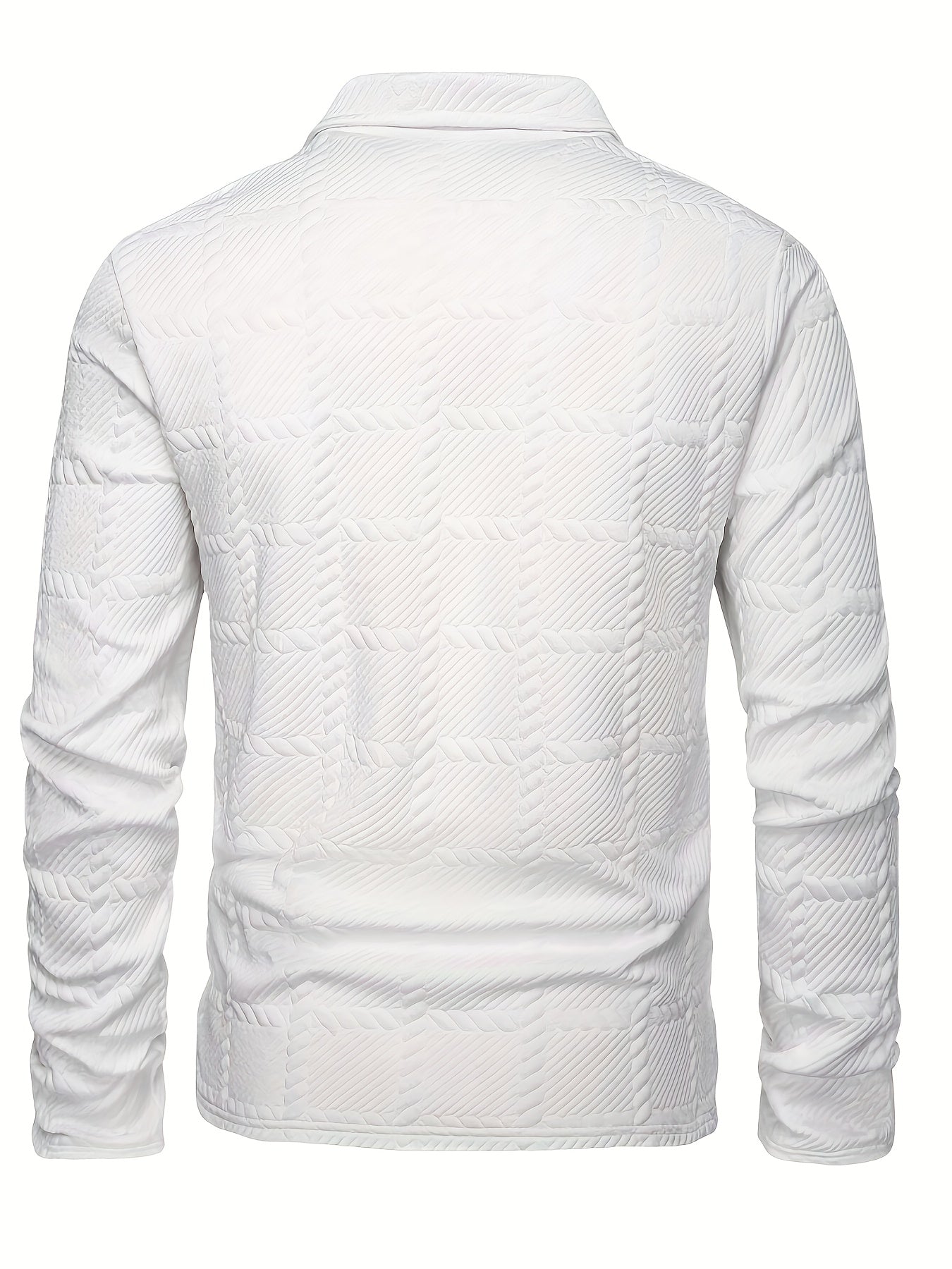 Calvin | Textured Long-Sleeve Polo Shirt