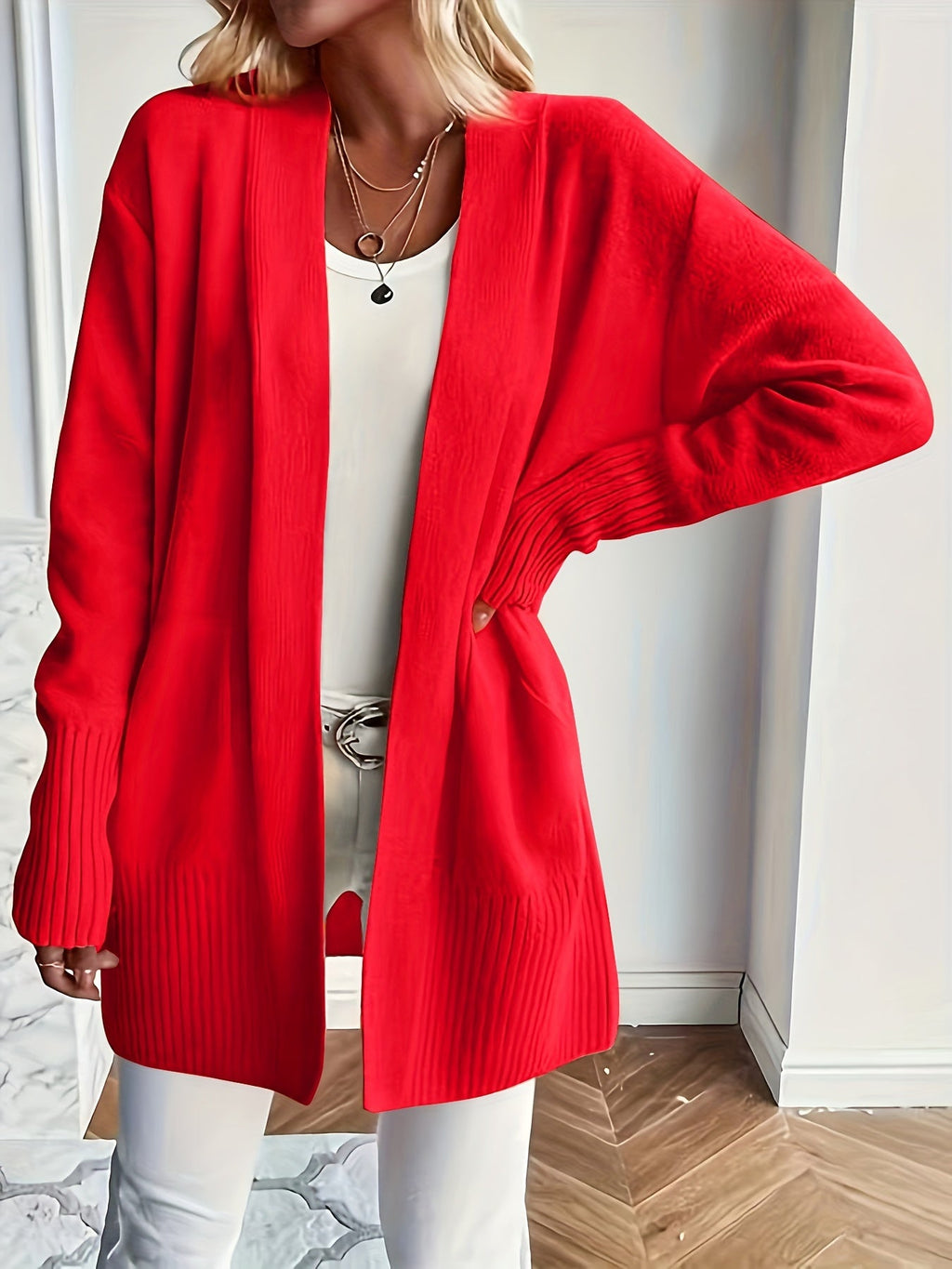 Charlotte | Gelaagde Open-Front Cardigan