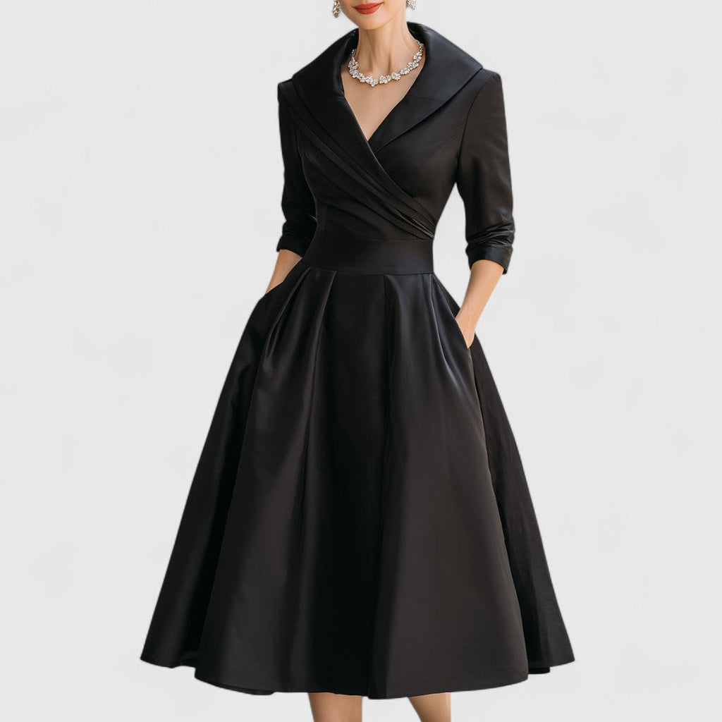 Ashley | Elegante Silhouette Midi Jurk